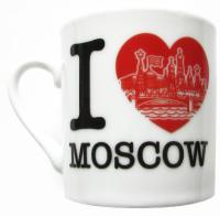  Мини-кружечка "Я люблю Москву" арт. 898753 магазин сувениров Наши подарки