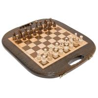  Шахматы + нарды резные «Овальные» 40, Haleyan  Артикул: kh132-4 
