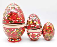  Мезенская роспись. Пасхальные яйца 11х7 см. арт. 676766204 магазин сувениров Наши подарки