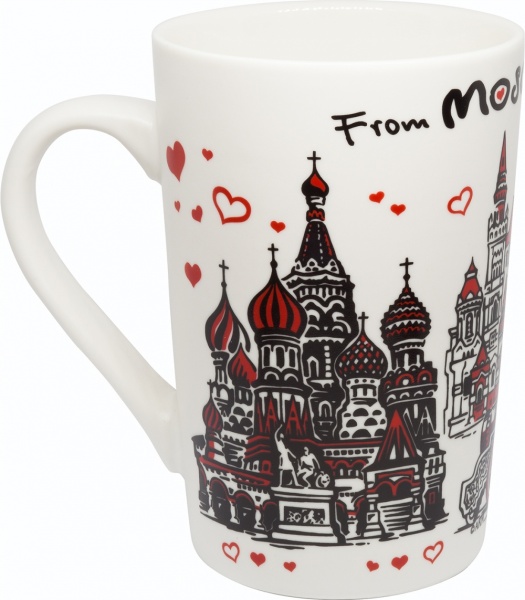 Кружка матовая "From Moscow with love", объём 300 мл арт. 86744
