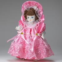 Сувенирная кукла Маленькая барышня в розовом платье арт. 664221