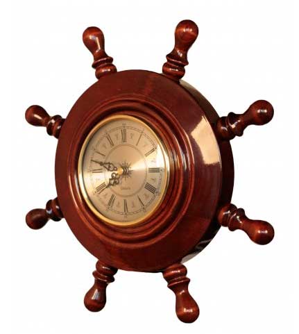 Часы Штурвал сувенирный, часы (8 ручек) арт. ШЧСТ-С03 купить