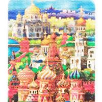 картинка Магниты с Москвой "Кремль с высоты птичего полета" 9х5см Арт. 140219273 магазин сувениров Наши подарки