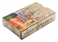  Карты игральные сувенирные фольга Москва. Спасская башня, цвет серебро арт. 854348 магазин сувениров Наши подарки