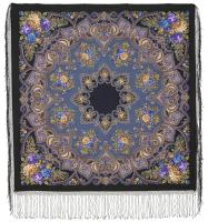 Многоцветный платок 148 см. из уплотненной шерстяной ткани  "Майя", вид 27, арт. 372-27 Москва
