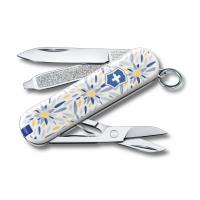  Нож-брелок Classic Alpine Edelweiss VICTORINOX 0.6223.L2109 