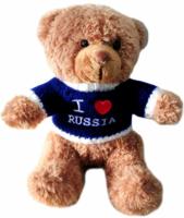 картинка Игрушка мягкая 15 см "Мишка-I LOVE RUSSIA арт. MIM0150RUS0B  подарок 