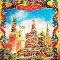 картинка Магниты с Москвой "Кремль" 8х6см Арт. 140219256 магазин сувениров Наши подарки