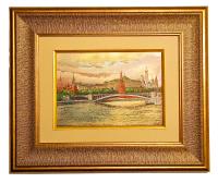 Картина офорт на меди с эмалью Москва 27х22 см арт. 89684222