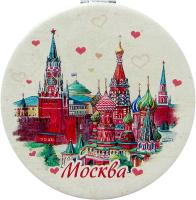  Зеркало мягкое Москва, диаметр 7 см арт. 763399 магазин сувениров Наши подарки