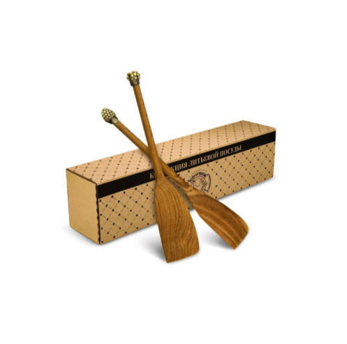 Набор деревянных лопаток с накладками "Смородина" и "Малина" Артикул: КМ515НБ01_К