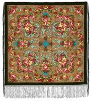 Многоцветный платок 148 см, из уплотненной шерстяной ткани "Счастливица", вид 30, арт. 1122-30 Москва