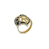 картинка Необычные кольца из серебра "Шёпот леса" Арт: 10020511А06 