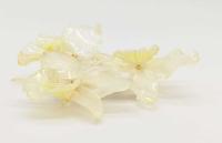  Орхидея белая в ювелирной смоле  7х8 см. арт. 75228 