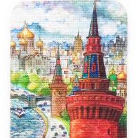 картинка Магниты с Москвой "Набережная Кремля" 9х5см Арт. 140219264 магазин сувениров Наши подарки