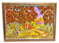 Янтарная картина 20х15 "Русские березки" арт. 674339