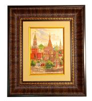 Картина офорт на меди с эмалью Москва 27х22 см арт. 6874223