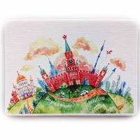 картинка Магниты с Москвой "Кремль" 6х8см Арт. 140219228 магазин сувениров Наши подарки