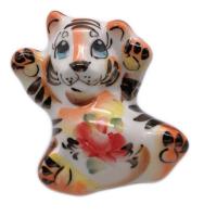 Тигр цветная гжель 6 см. арт. 654564222