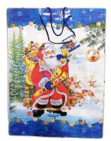 Пакет бумажный "Дед мороз" 32х42 см. арт. 7855442