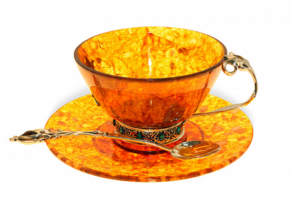 картинка Чайная чашка "Восточная сказка" из янтаря 200 мл. Арт.  магазин 