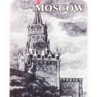 картинка Магниты с Москвой "Кремль Спасская Башня" 9х5см Арт. 140219260 магазин сувениров Наши подарки