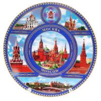  Тарелка сувенирная Москва 15х15см арт. 94532 магазин сувениров Наши подарки