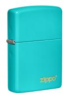  Зажигалка Classic Flat Turquoise ZIPPO 49454ZL магазин сувениров Наши подарки