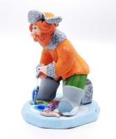  Ковровская игрушка "Рыбак зимой" 15х11 см. арт. 345665313 магазин сувениров Наши подарки