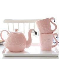  Набор чайник с чашками "Фламинго" Артикул: 4268 