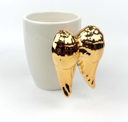 Кружка "Крылья" (золотые) Артикул: 4567 