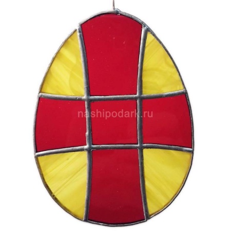 Витражное украшение "Пасхальное яичко" 10х7см Арт. 150319525 