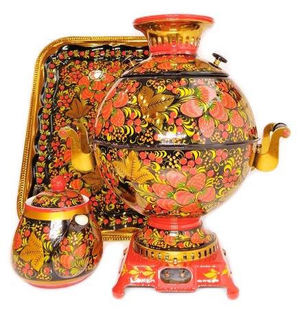 Самовар электрический 5 литров набор Хохлома арт. 946332 