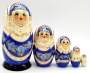 Матрешка под гжель 5 мест 16 см. арт. 5686511