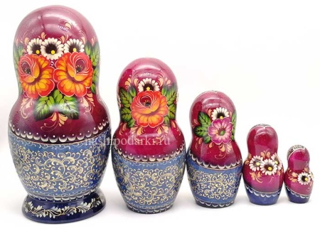 Матрешка барыня ХВБ 19см 5 мест арт. 987626