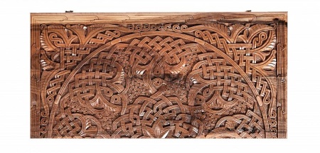 Нарды резные "Орнамент 3" с цельным рисунком, Mkhitaryan Артикул: DM015 