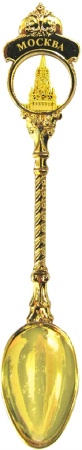 Ложка сувенирная "Москва" с фигурной вставкой арт. 7986533