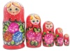 Матрешка красная 18 см. 5 мест арт. 8565322