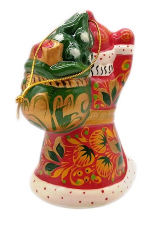 Дед мороз подвес, елочная игрушка 10 см. арт. 8752157