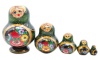картинка Матрешка "Букет" 5 мест 9х7 см. арт. 89890283 