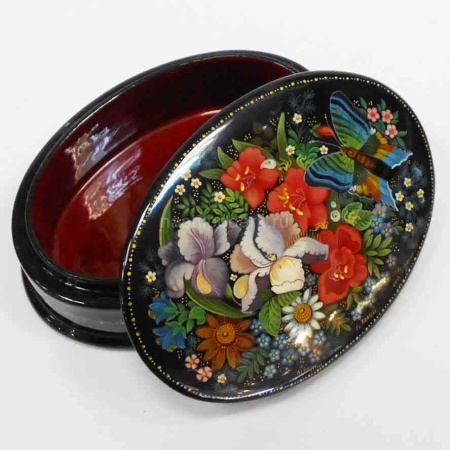 Шкатулка Мстера "Цветы" 11х7см арт. 140119081