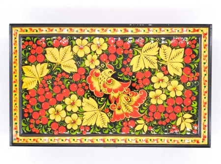 Шкатулка Хохлома для украшений 23х14х8 см. арт. 765722