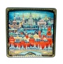 Шкатулка лаковая авторская "Москва" 15х15 см. арт. 7565324