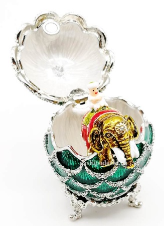 Яйцо Фаберже индия слон 6 см. арт. 76515 