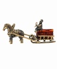 Фигурка из латуни Лошадка с санями 80х40 мм. арт. 1195