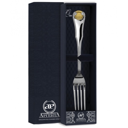 Вилка столовая "Визит" с позолотой Артикул: 261ВЛ01802, магазин 