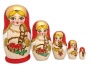 Матрешка жжонка 5 мест 16см арт. 745333