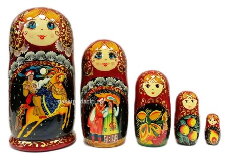 Матрешка авторская сказка "Иван царевич" 5 мест арт. 378421