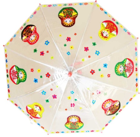картинка Зонт трость "Матрешки" арт. 35D034002 магазин подарков
