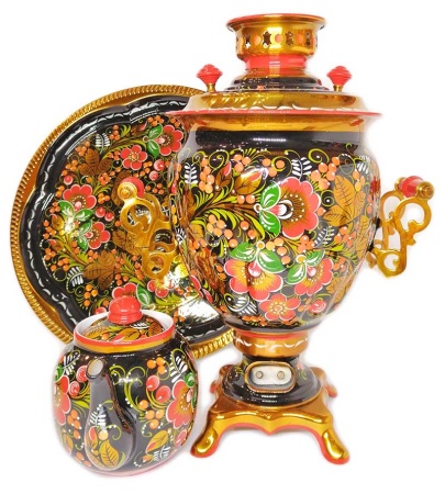 Самовар электрический 3 литра набор "Хохлома" арт. 665319 